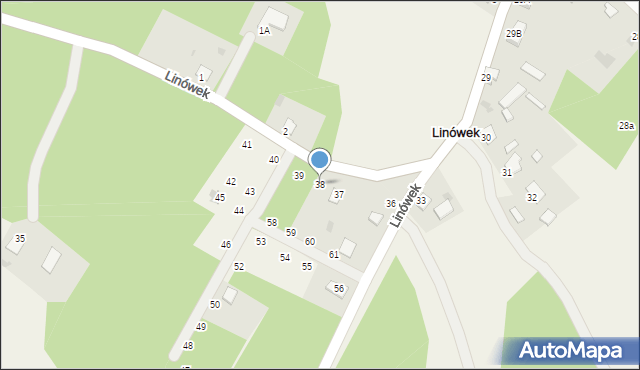 Linówek, Linówek, 38, mapa Linówek