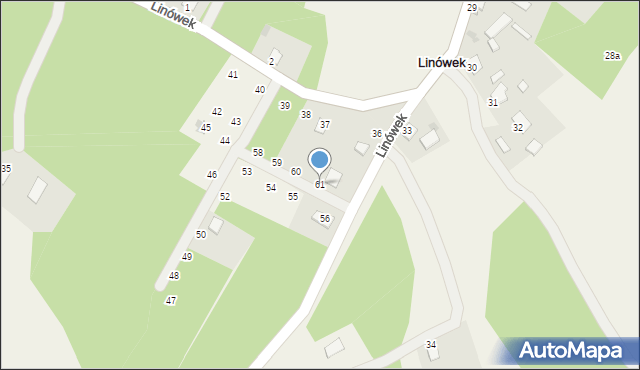 Linówek, Linówek, 61, mapa Linówek