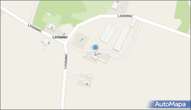 Linówiec, Linówiec, 30, mapa Linówiec