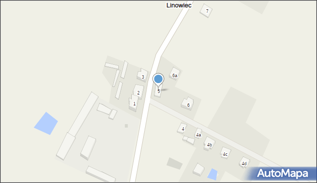 Linowiec, Linowiec, 5, mapa Linowiec