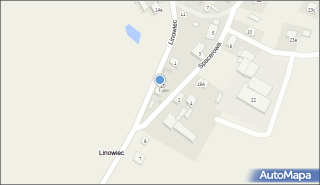 Linowiec, Linowiec, 9, mapa Linowiec