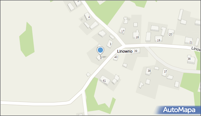 Linowno, Linowno, 2, mapa Linowno