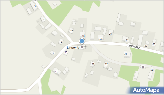 Linowno, Linowno, 39, mapa Linowno