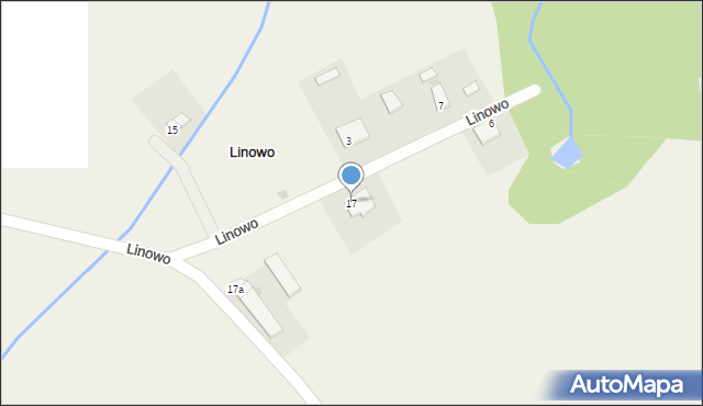 Linowo, Linowo, 17, mapa Linowo