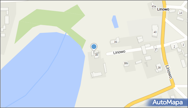 Linowo, Linowo, 38a, mapa Linowo