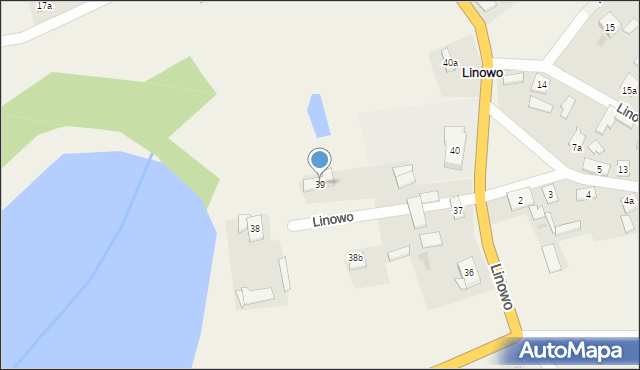 Linowo, Linowo, 39, mapa Linowo