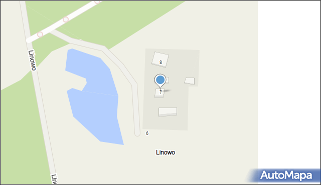 Linowo, Linowo, 7, mapa Linowo