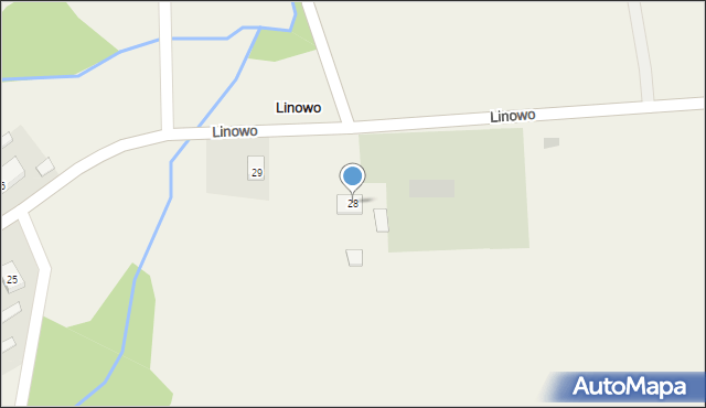 Linowo, Linowo, 28, mapa Linowo