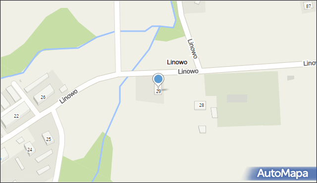 Linowo, Linowo, 29, mapa Linowo