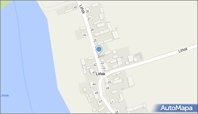 Lińsk, Lińsk, 23, mapa Lińsk