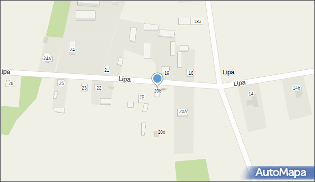 Lipa, Lipa, 20b, mapa Lipa