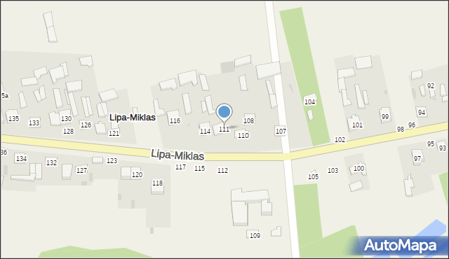 Lipa-Miklas, Lipa-Miklas, 111, mapa Lipa-Miklas