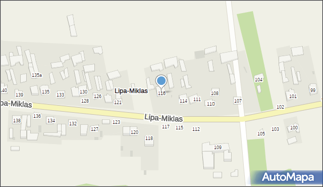 Lipa-Miklas, Lipa-Miklas, 116, mapa Lipa-Miklas