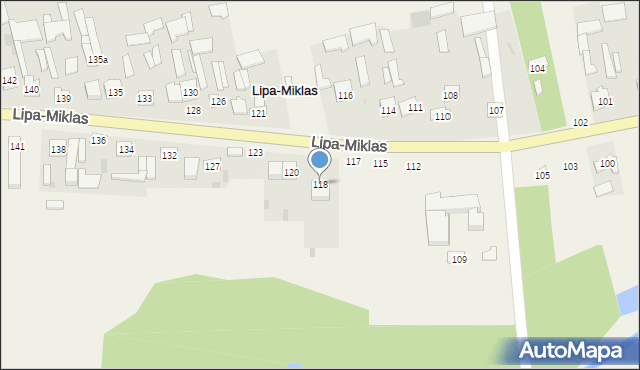 Lipa-Miklas, Lipa-Miklas, 118, mapa Lipa-Miklas