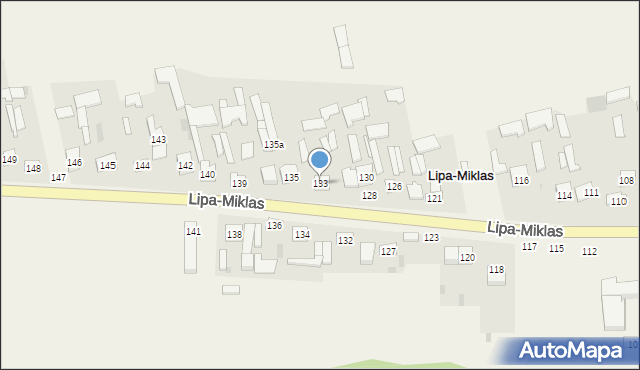 Lipa-Miklas, Lipa-Miklas, 133, mapa Lipa-Miklas