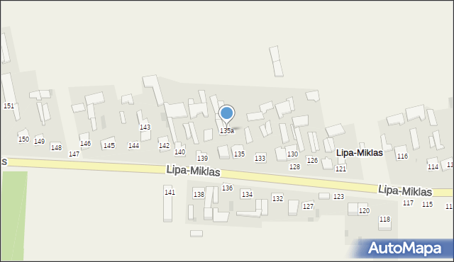 Lipa-Miklas, Lipa-Miklas, 135a, mapa Lipa-Miklas