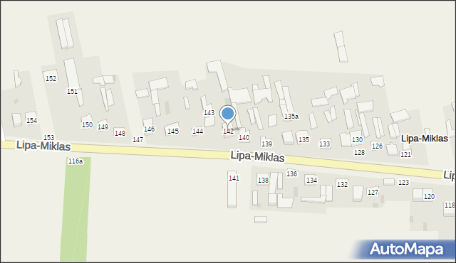 Lipa-Miklas, Lipa-Miklas, 142, mapa Lipa-Miklas