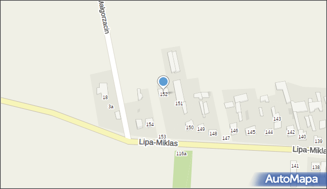 Lipa-Miklas, Lipa-Miklas, 152, mapa Lipa-Miklas