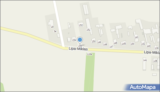 Lipa-Miklas, Lipa-Miklas, 153, mapa Lipa-Miklas