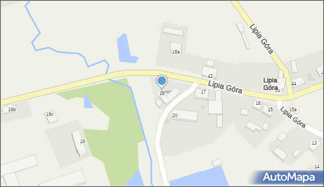 Lipia Góra, Lipia Góra, 18, mapa Lipia Góra