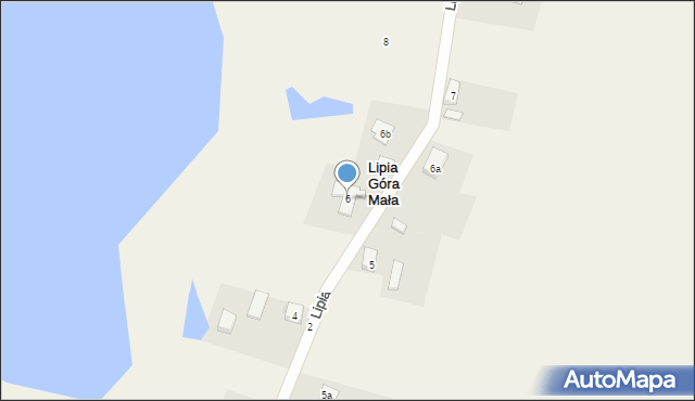 Lipia Góra Mała, Lipia Góra Mała, 6, mapa Lipia Góra Mała