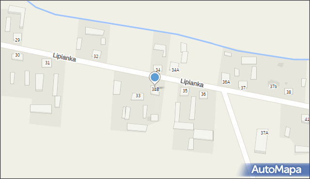 Lipianka, Lipianka, 34B, mapa Lipianka