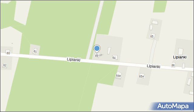 Lipianki, Lipianki, 63, mapa Lipianki