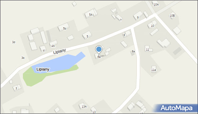 Lipiany, Lipiany, 6a, mapa Lipiany