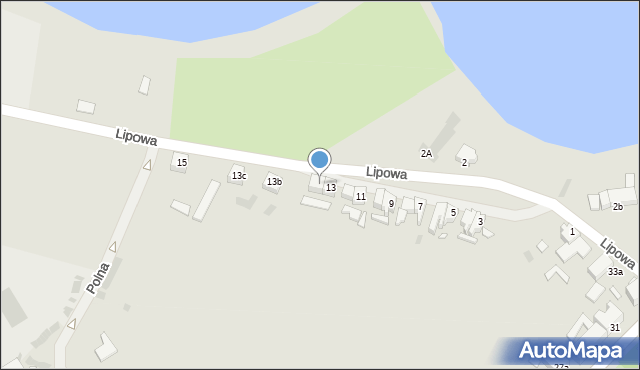 Lipiany, Lipowa, 13a, mapa Lipiany