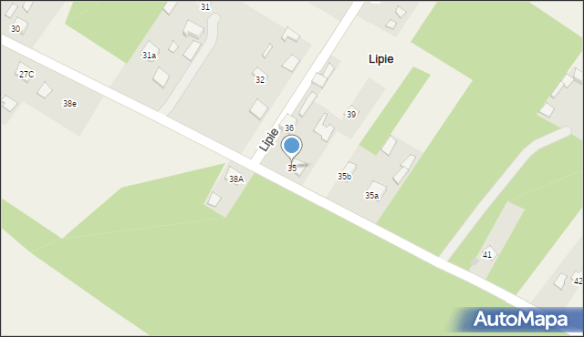 Lipie, Lipie, 35, mapa Lipie