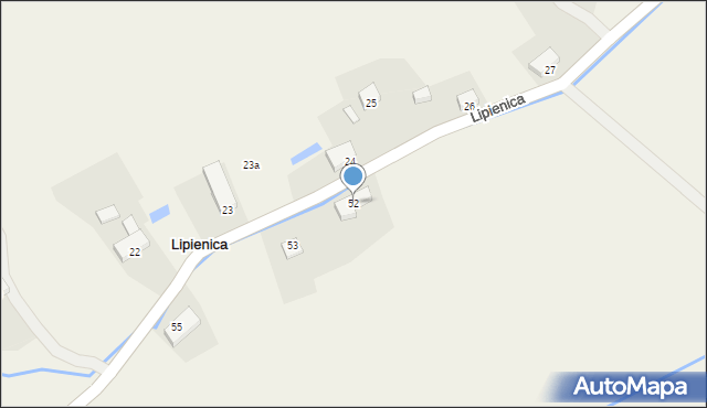 Lipienica, Lipienica, 52, mapa Lipienica
