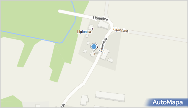 Lipienica, Lipienica, 3, mapa Lipienica