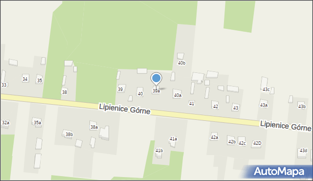 Lipienice, Lipienice Górne, 39a, mapa Lipienice