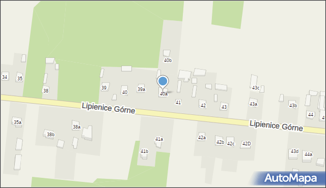 Lipienice, Lipienice Górne, 40a, mapa Lipienice