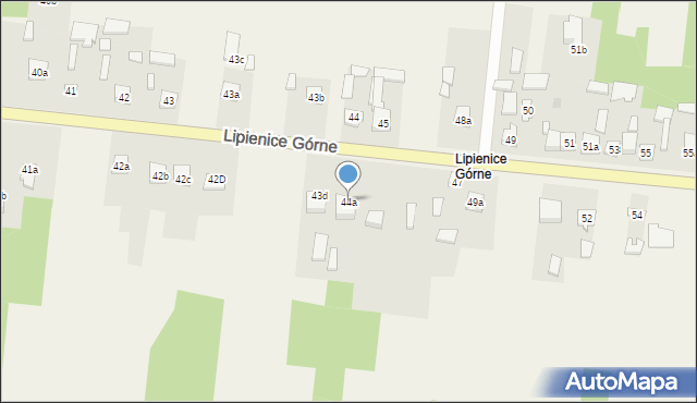 Lipienice, Lipienice Górne, 44a, mapa Lipienice