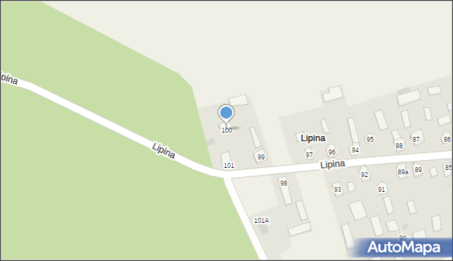 Lipina, Lipina, 100, mapa Lipina