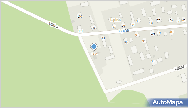 Lipina, Lipina, 101A, mapa Lipina