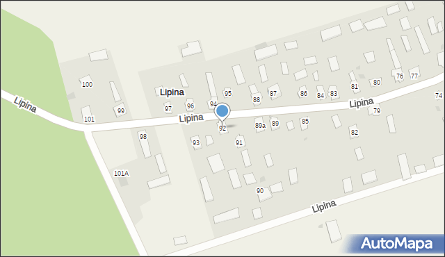 Lipina, Lipina, 92, mapa Lipina