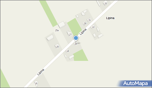 Lipina, Lipina, 20, mapa Lipina