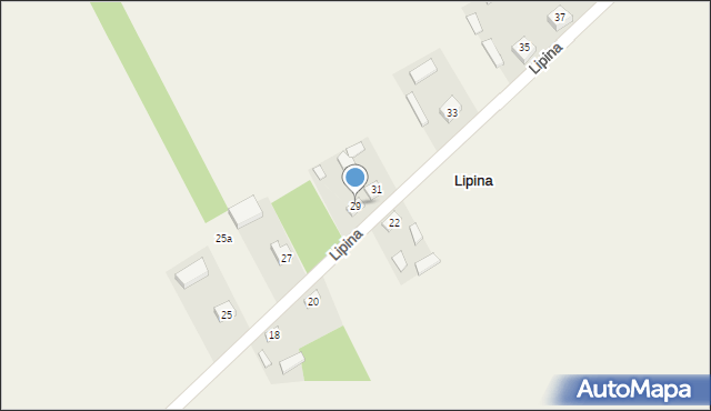 Lipina, Lipina, 29, mapa Lipina