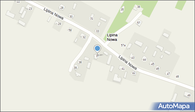 Lipina Nowa, Lipina Nowa, 37, mapa Lipina Nowa