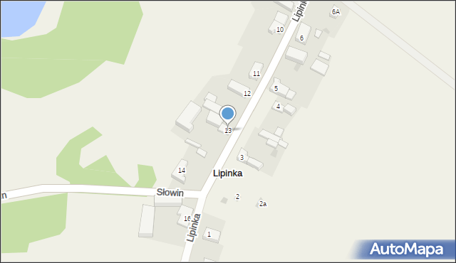 Lipinka, Lipinka, 13, mapa Lipinka
