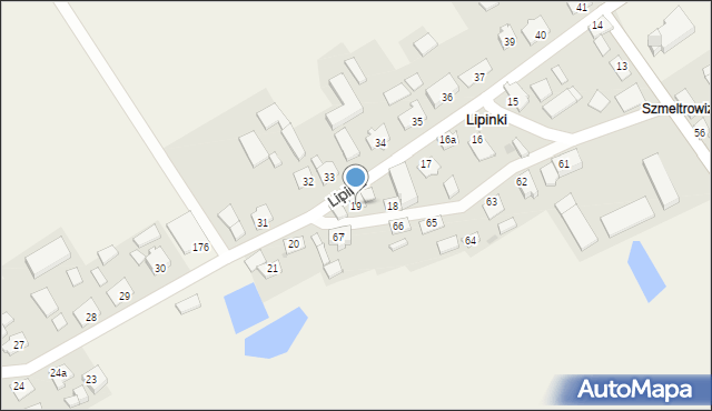 Lipinki, Lipinki, 19, mapa Lipinki