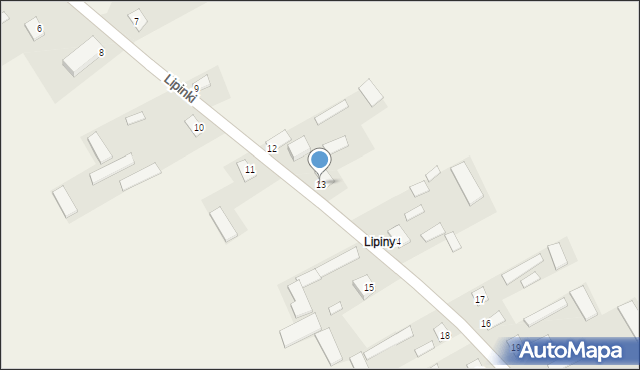 Lipinki, Lipinki, 13, mapa Lipinki