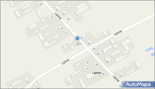 Lipinki, Lipinki, 29, mapa Lipinki