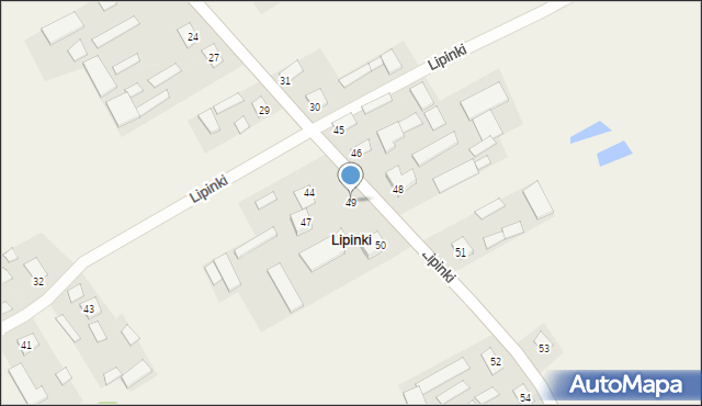 Lipinki, Lipinki, 49, mapa Lipinki