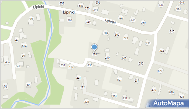 Lipinki, Lipinki, 238, mapa Lipinki