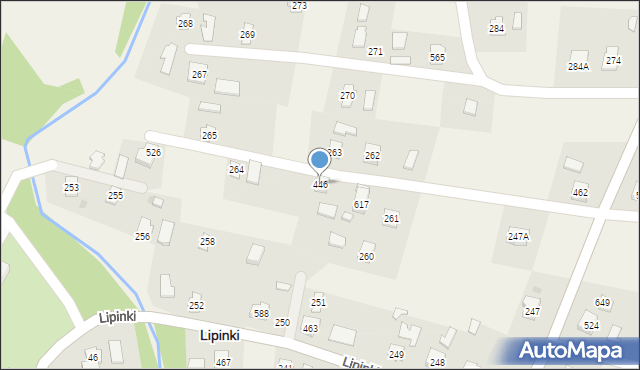 Lipinki, Lipinki, 446, mapa Lipinki