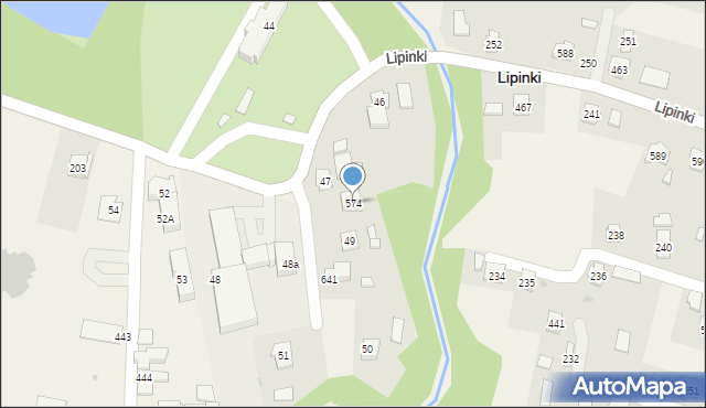 Lipinki, Lipinki, 574, mapa Lipinki