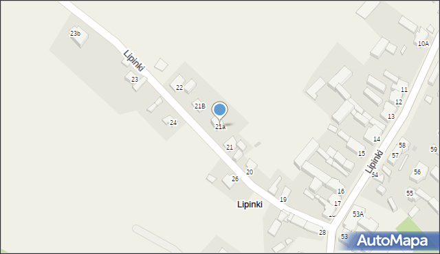 Lipinki, Lipinki, 21a, mapa Lipinki